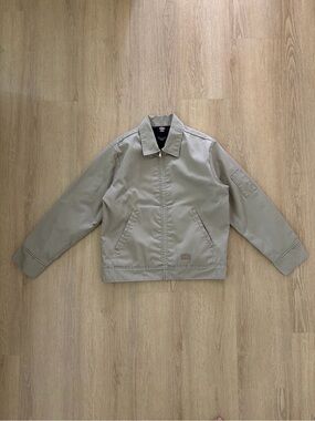 Dickies Eisenhower Men's Beige Work Jacket - Classic Utility Coat